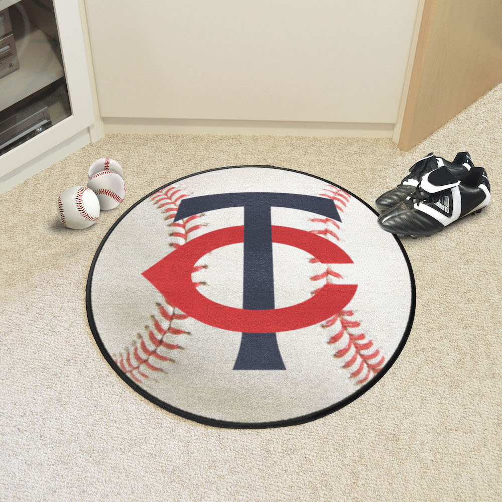 Minnesota Twins Round Baseball Mat