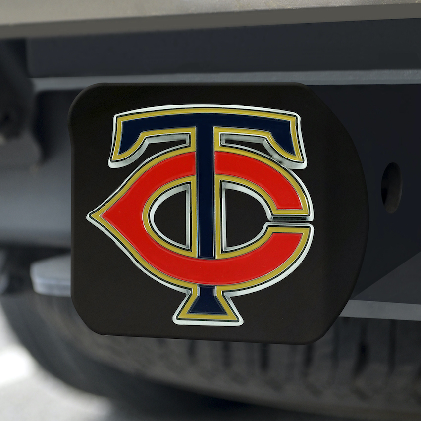 Minnesota Twins Black and Color Trailer Hitch Cover