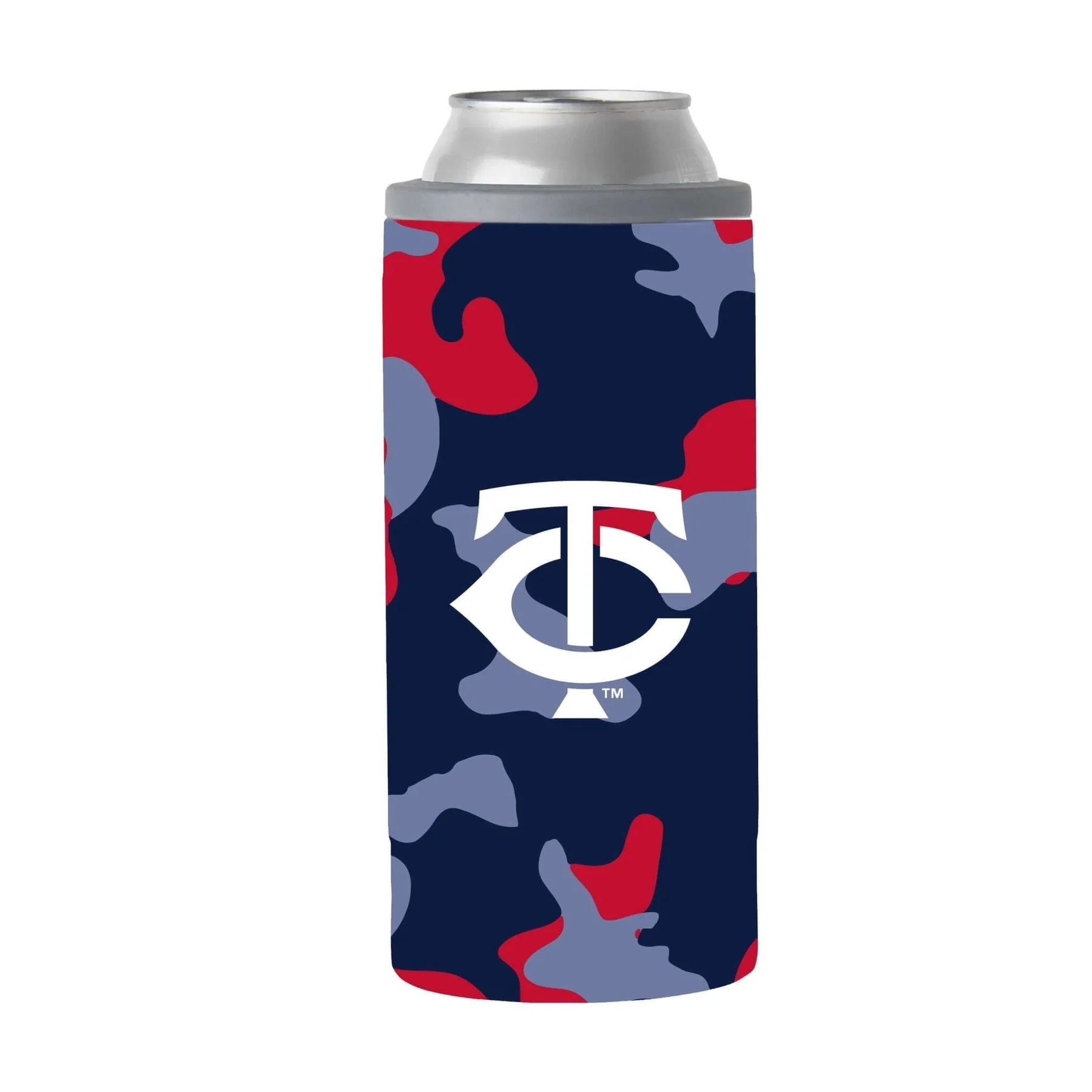 Minnesota Twins Camo Swagger 12 oz. Slim Can Coolie