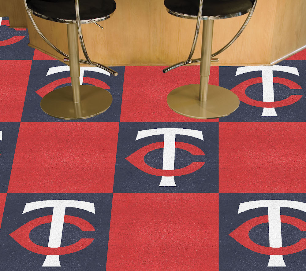 Minnesota Twins Carpet Tiles 18x18 in.