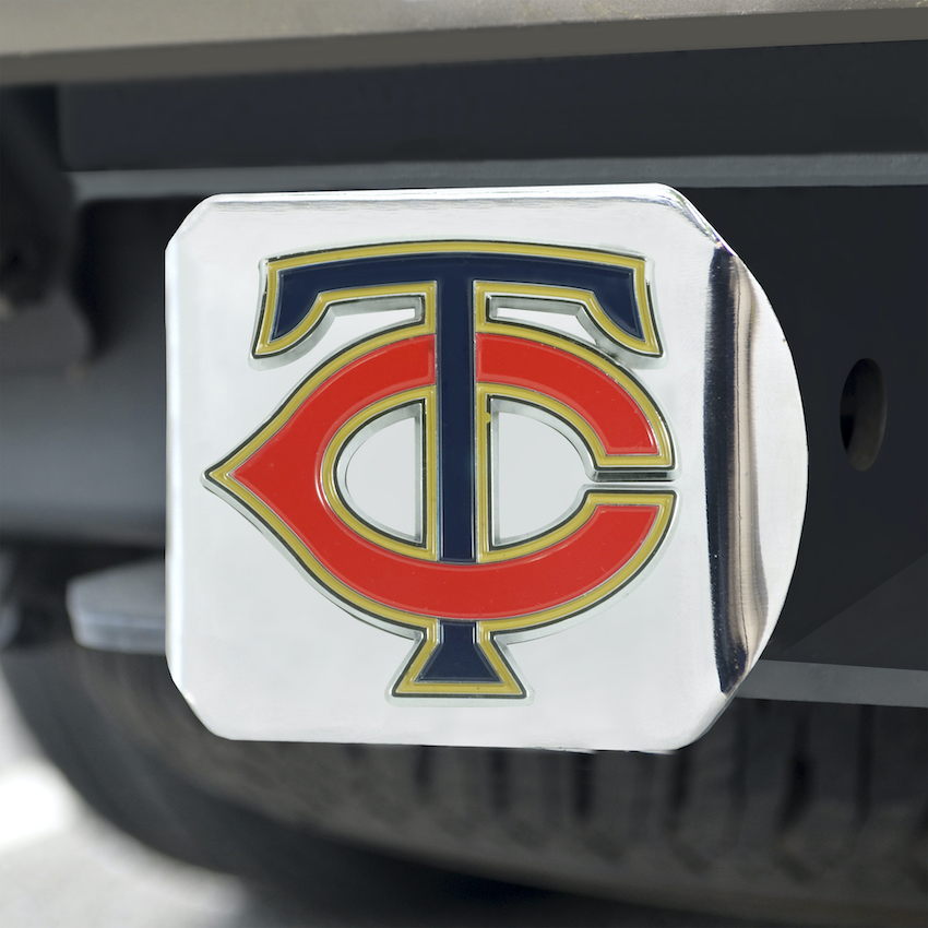 Minnesota Twins Color Chrome Trailer Hitch Cover