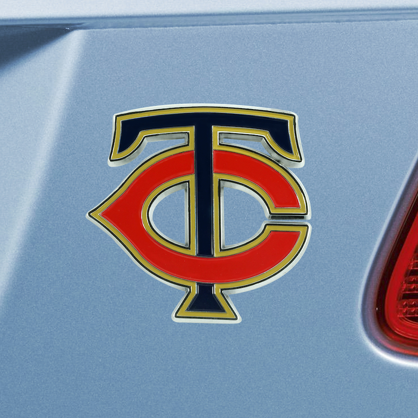 Minnesota Twins Color Metal Auto Emblem