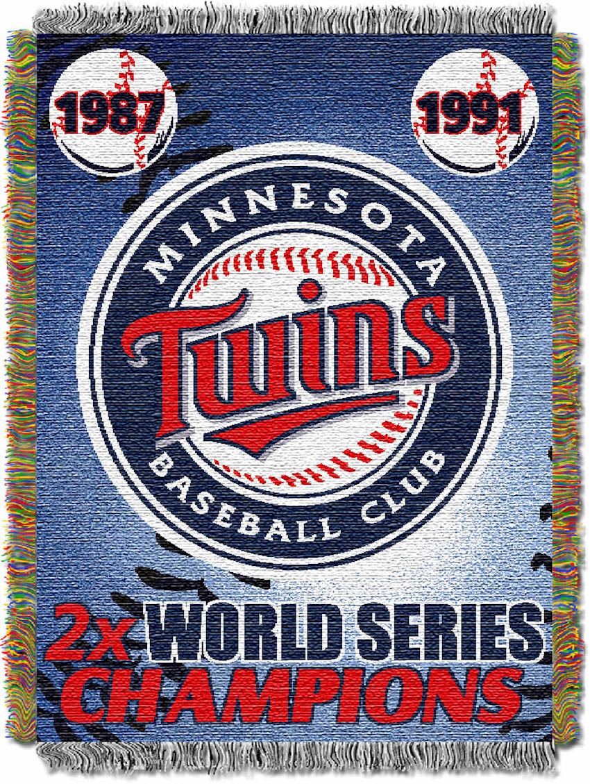 Minnesota Twins Commemorative World Series Tapestry Throw