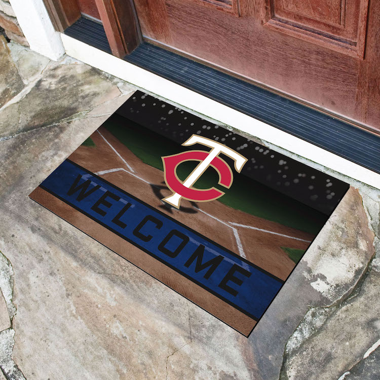 Minnesota Twins Recycled Crumb Rubber Door Mat