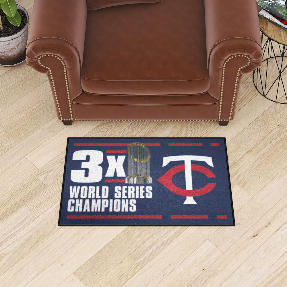 Minnesota Twins DYNASTY Floor Mat - 20 x 30 inch Starter style