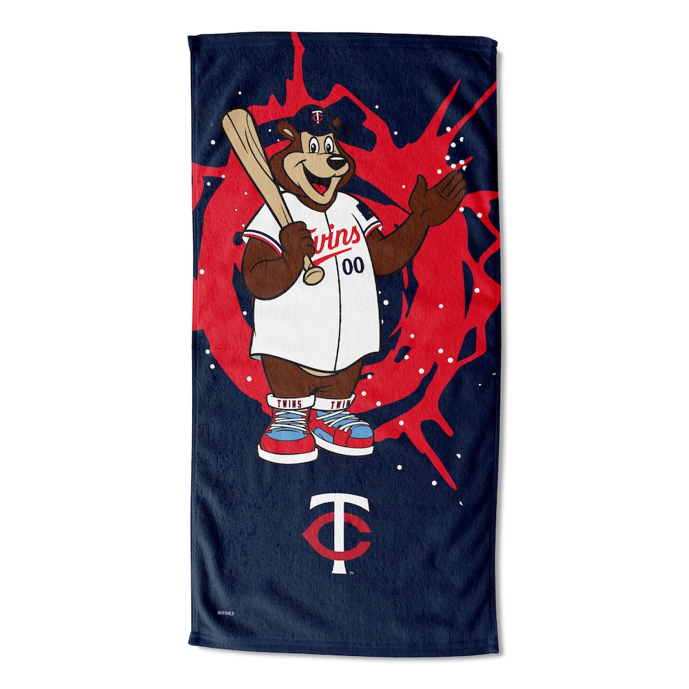 Minnesota Twins MASCOT 30x60 Beach Towel