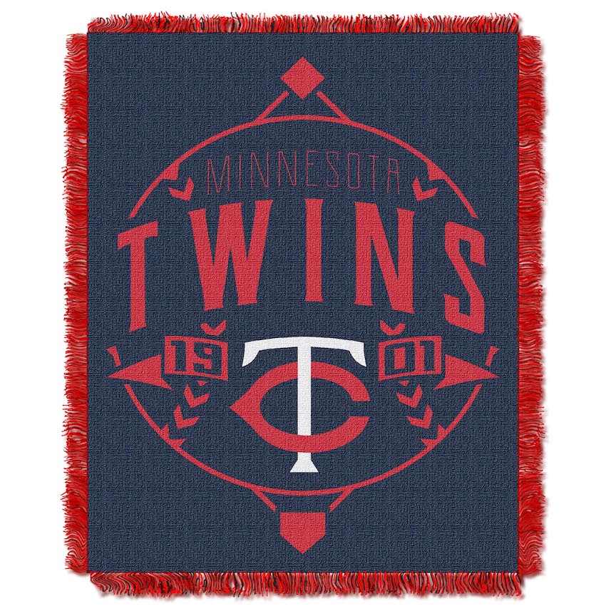 Minnesota Twins MLB Double Play Tapestry Blanket 48 x 60