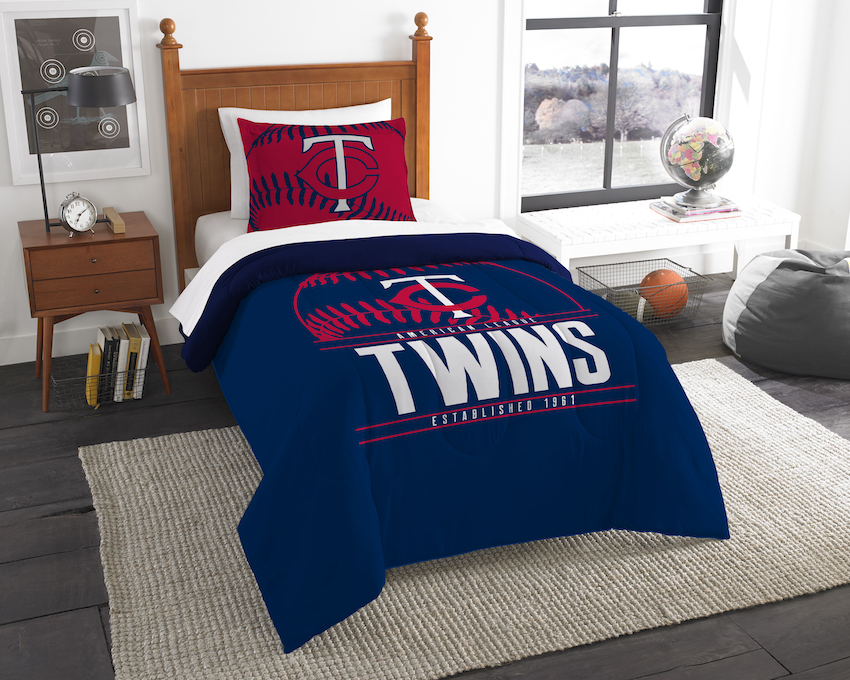 Minnesota Twins Twin Comforter Set with Sham