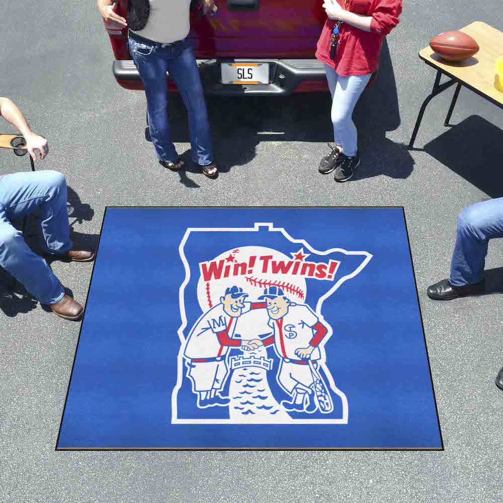 Minnesota Twins MLBCC Vintage TAILGATER 60 x 72 Rug Throwback Logo