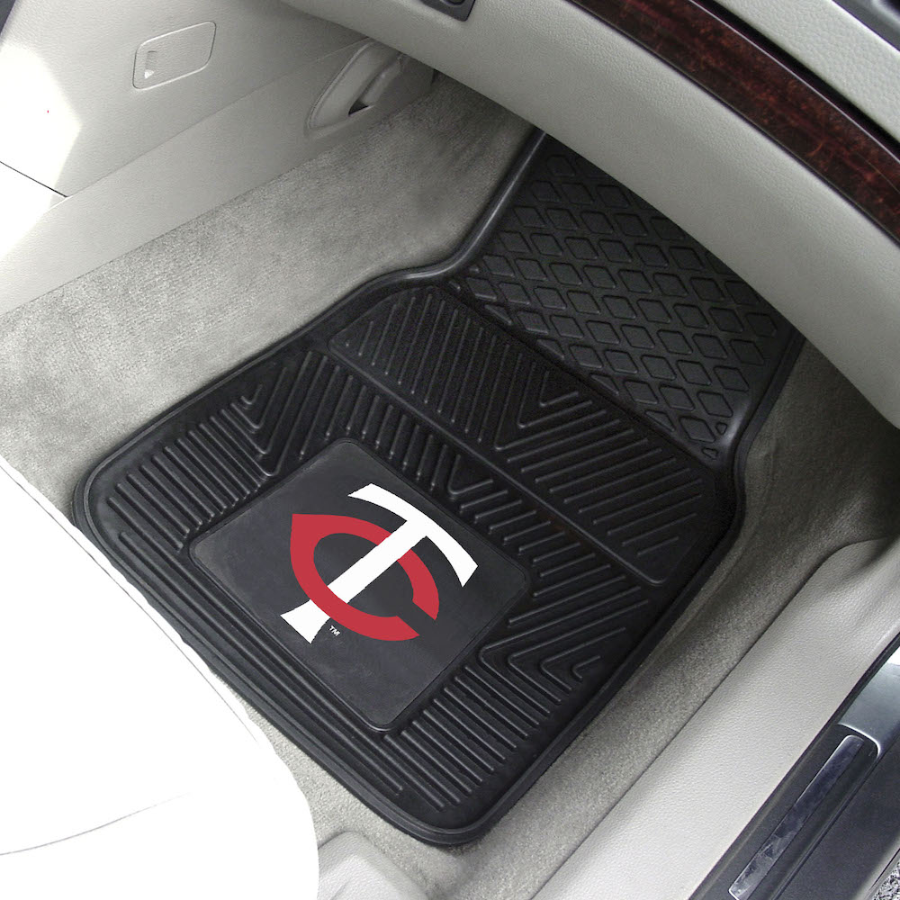 Minnesota Twins Car Floor Mats 18 x 27 Heavy Duty Vinyl Pair