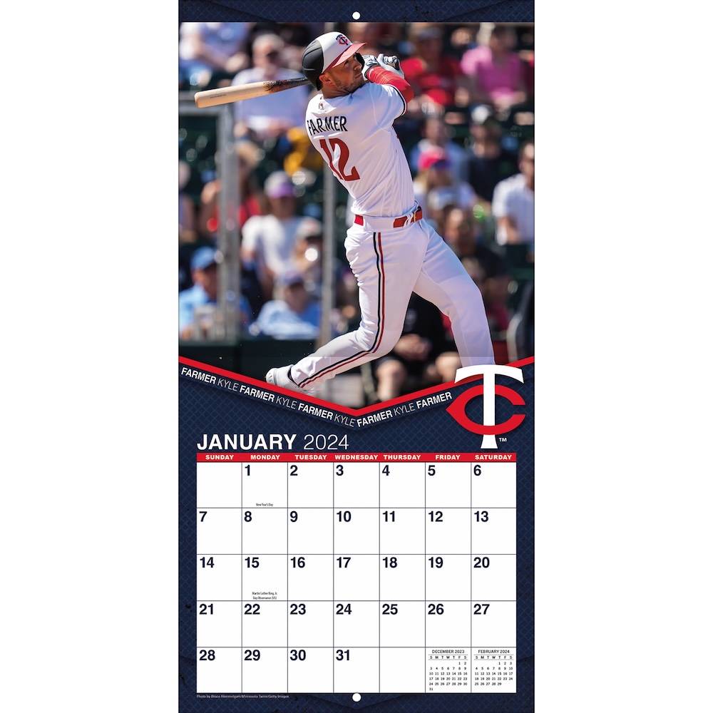 Minnesota Twins 2025 MLB Team Wall Calendar