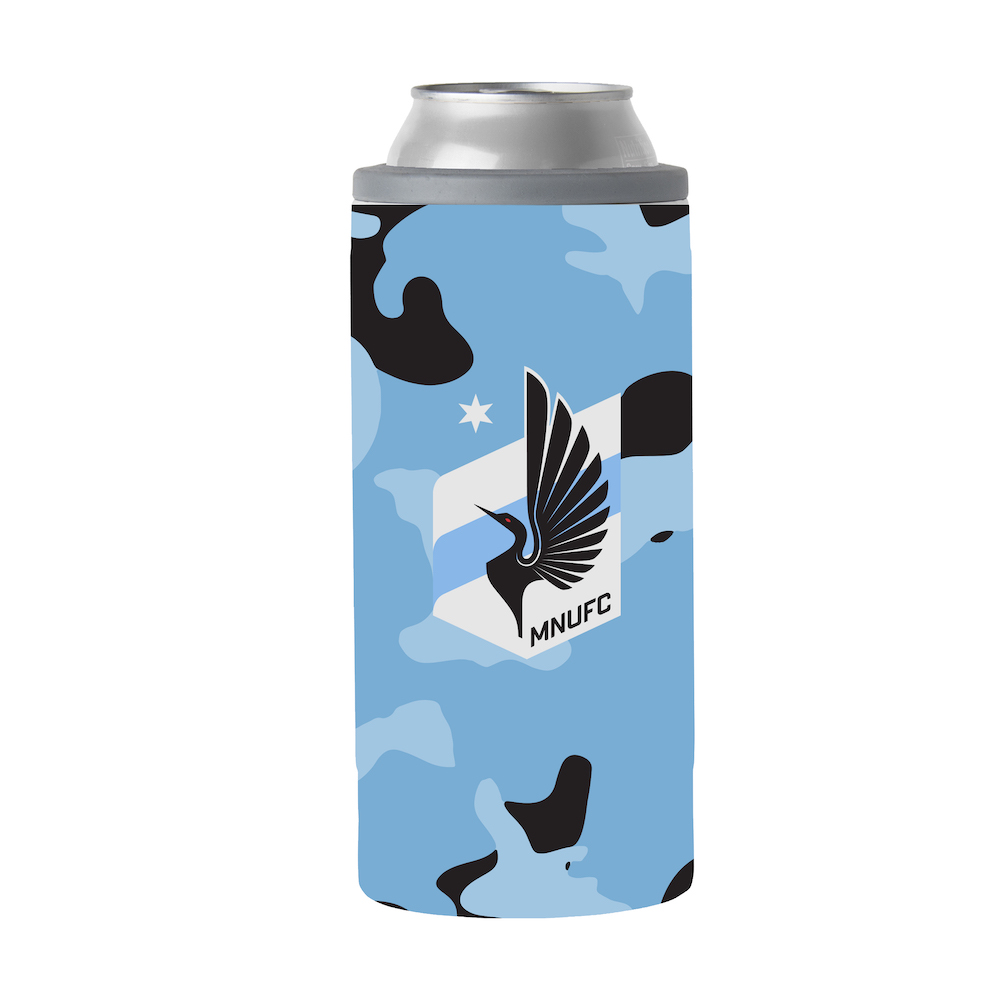 Minnesota United Camo Swagger 12 oz. Slim Can Coolie