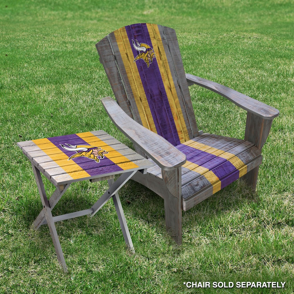 Minnesota Vikings Wooden Adirondack Folding Table