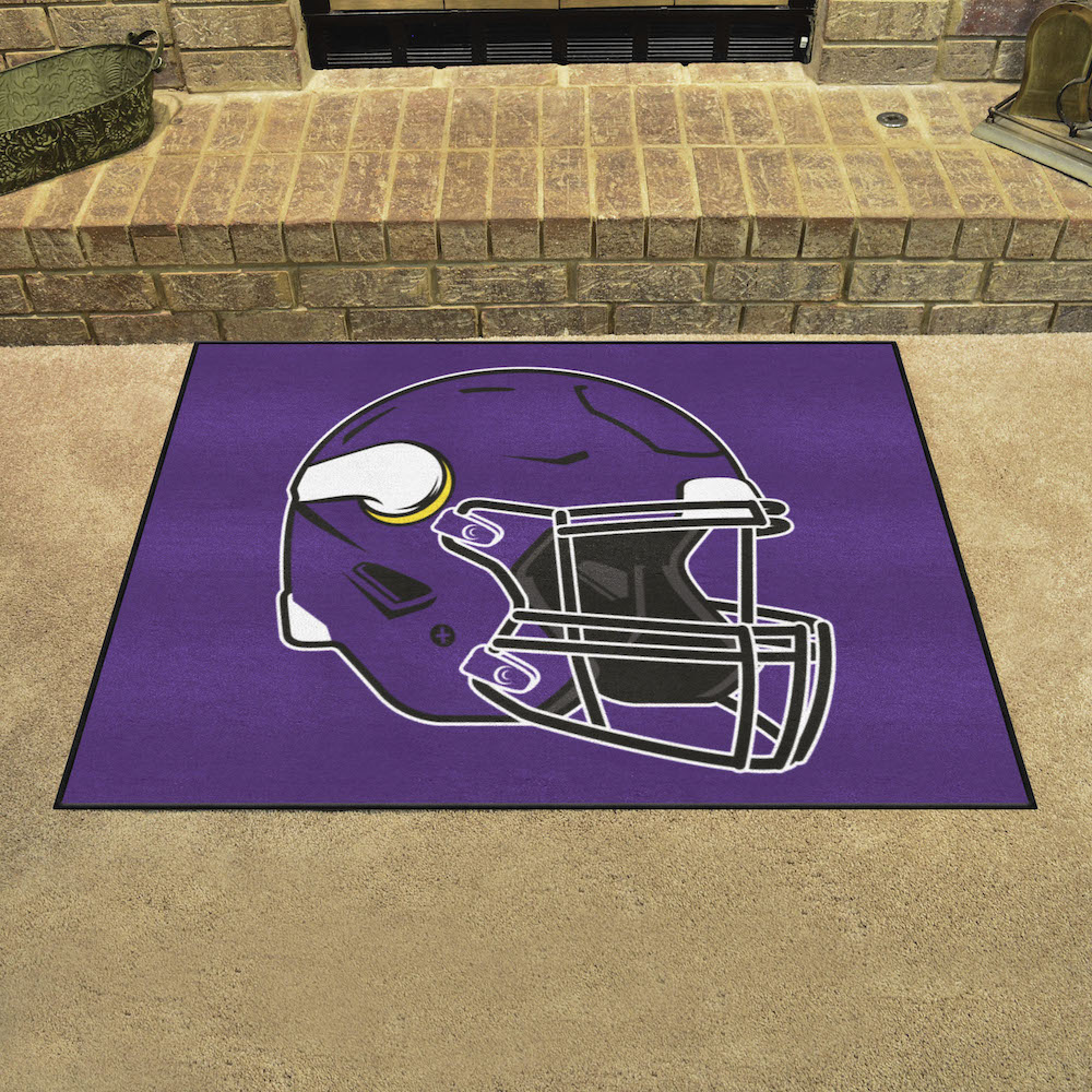 Minnesota Vikings 34 x 45 ALL STAR Floor Mat - Helmet Logo