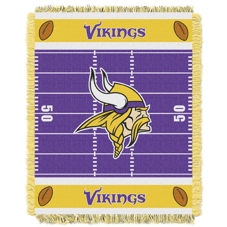 Minnesota Vikings Woven Baby Blanket 36 x 48