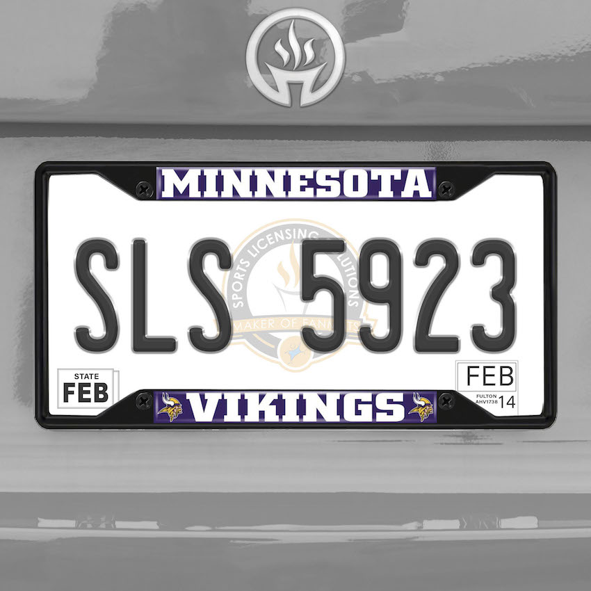 Minnesota Vikings Black License Plate Frame