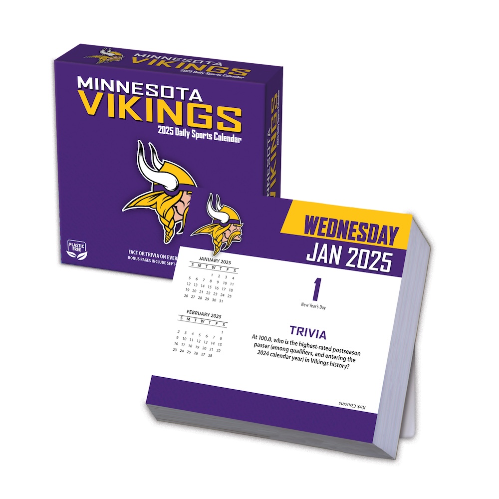 Minnesota Vikings 2025 NFL Page-A-Day Box Calendar