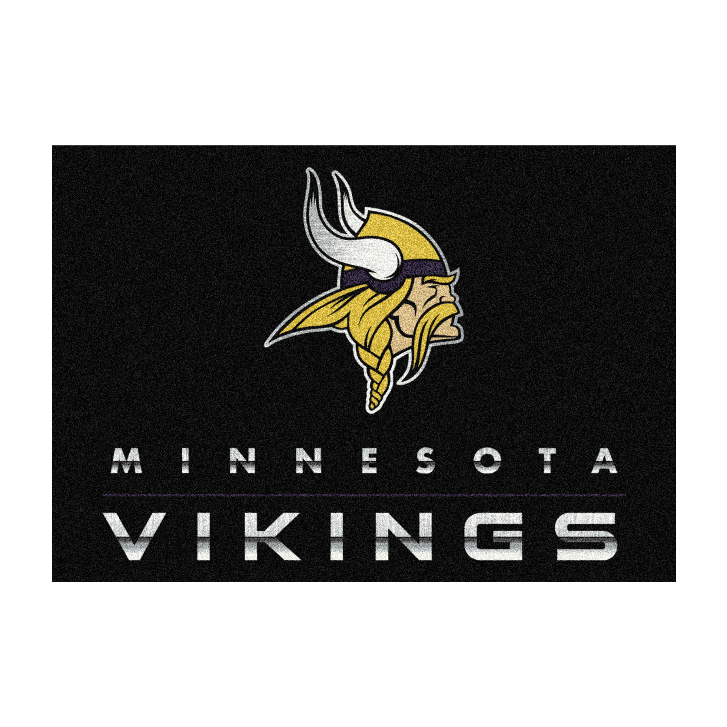 Minnesota Vikings 4 X 6 CHROME Rug