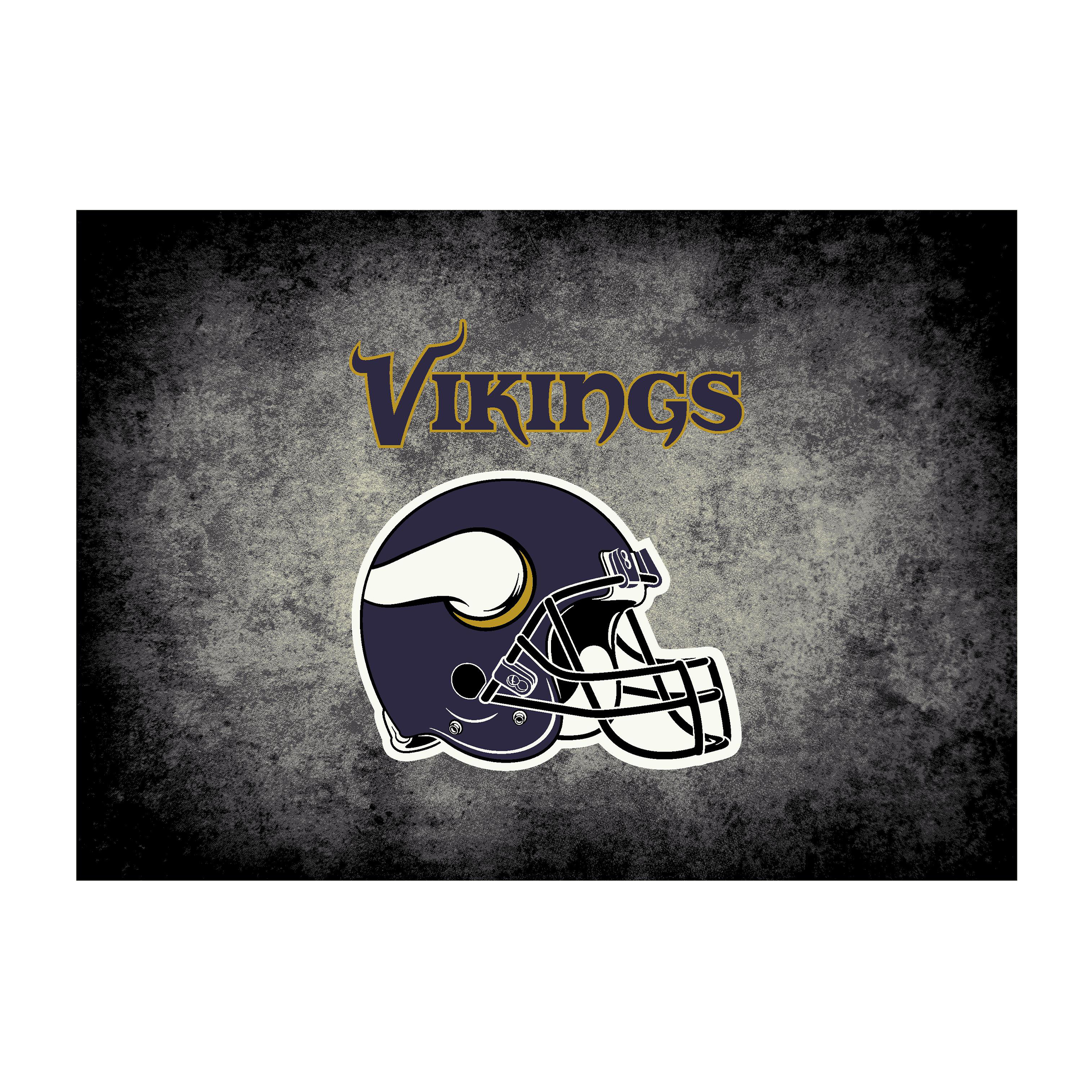 Minnesota Vikings 4 X 6 DISTRESSED Rug