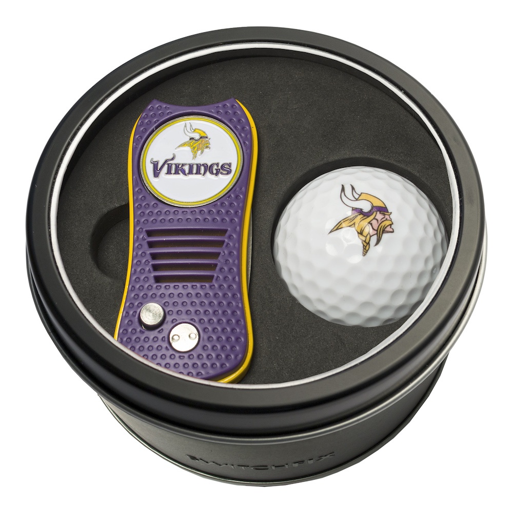 Minnesota Vikings Switchblade Divot Tool and Golf Ball Gift Pack