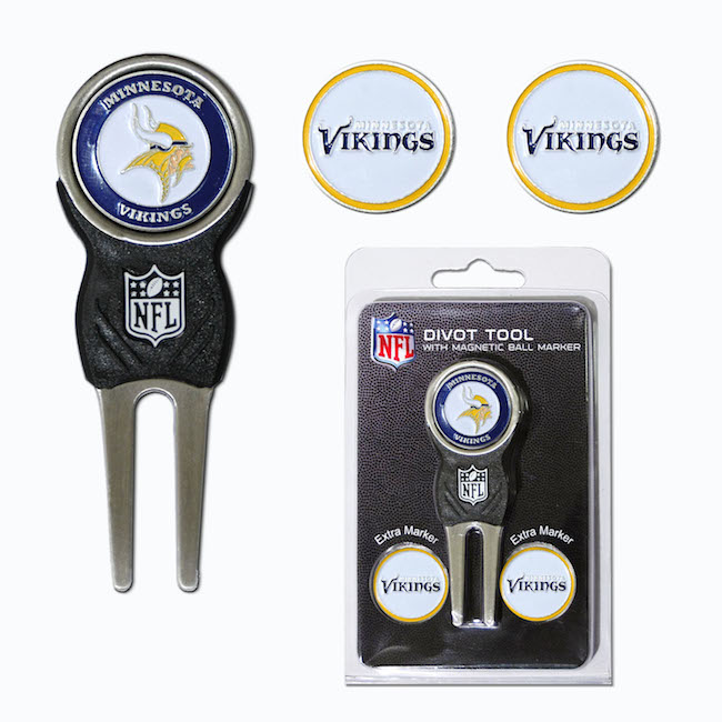 Minnesota Vikings 3 Marker Signature Divot Tool Pack