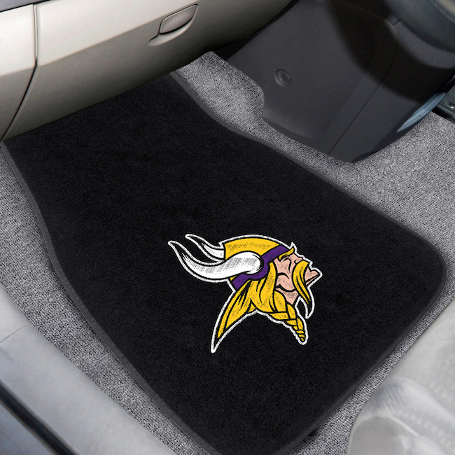 Minnesota Vikings Car Floor Mats 17 x 26 Embroidered Pair