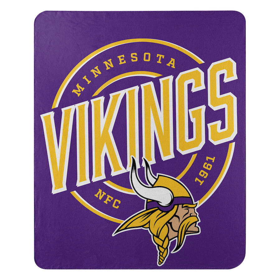 Minnesota Vikings Fleece Throw Blanket 50 x 60