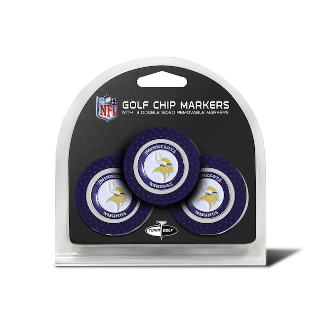 Minnesota Vikings 3 Pack Golf Chips