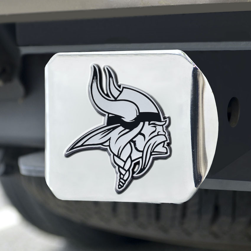 Minnesota Vikings Chrome Trailer Hitch Cover