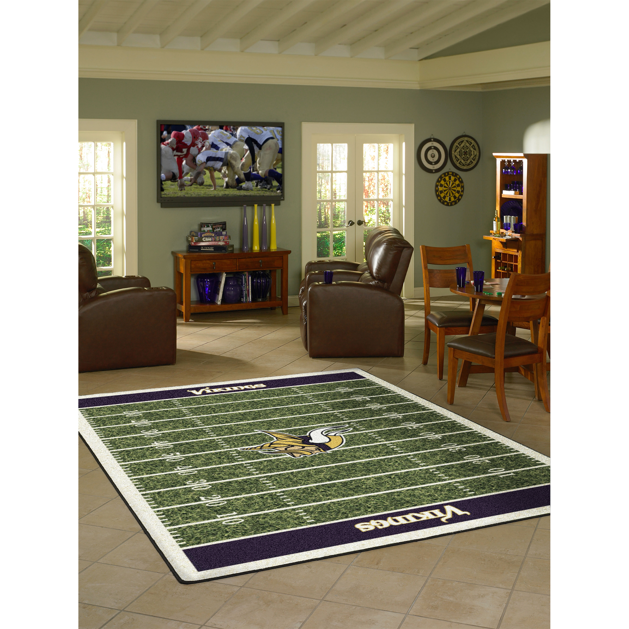 Minnesota Vikings 4 X 6 HOMEFIELD Rug