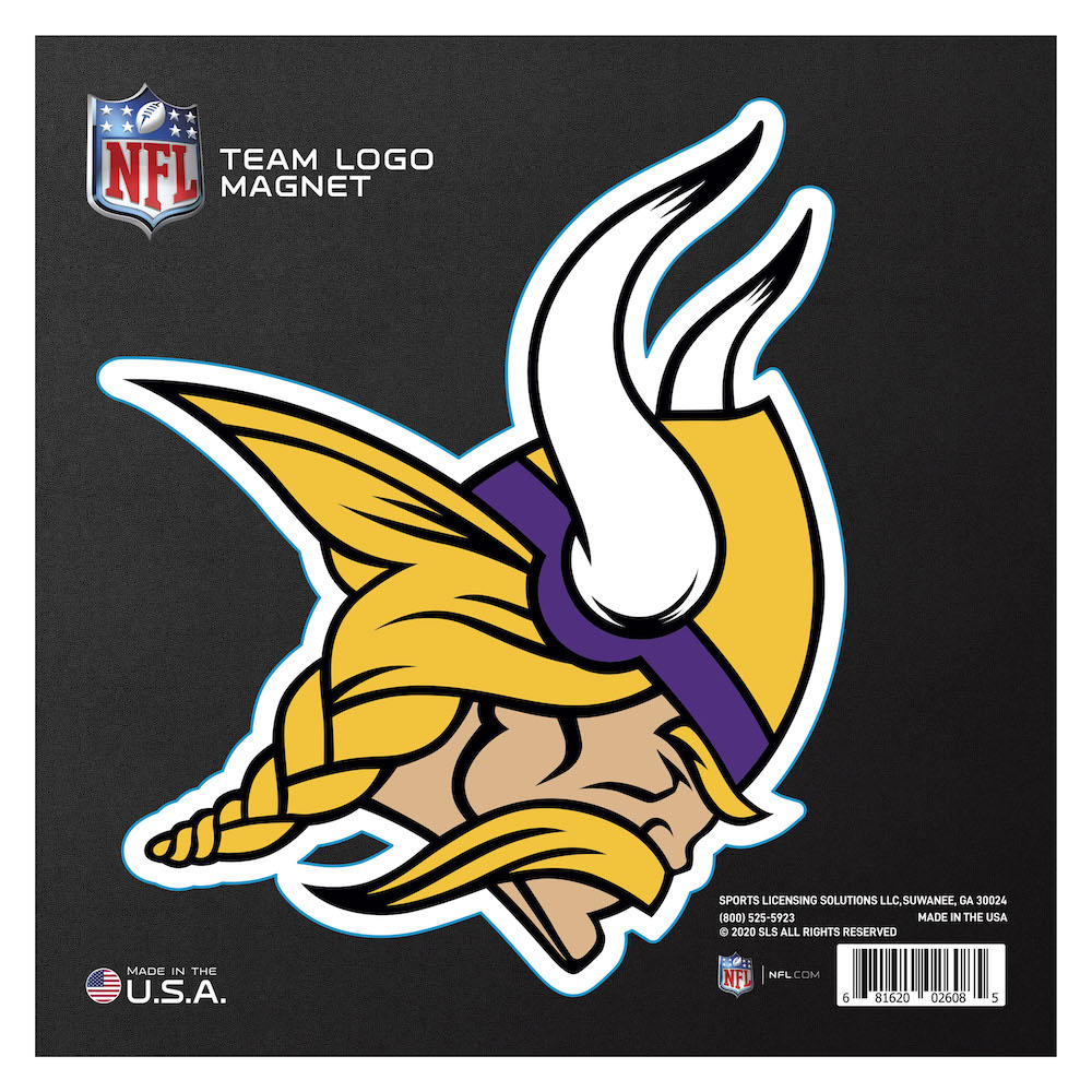 Minnesota Vikings Large Team Logo Magnet - Indoor Outdoor