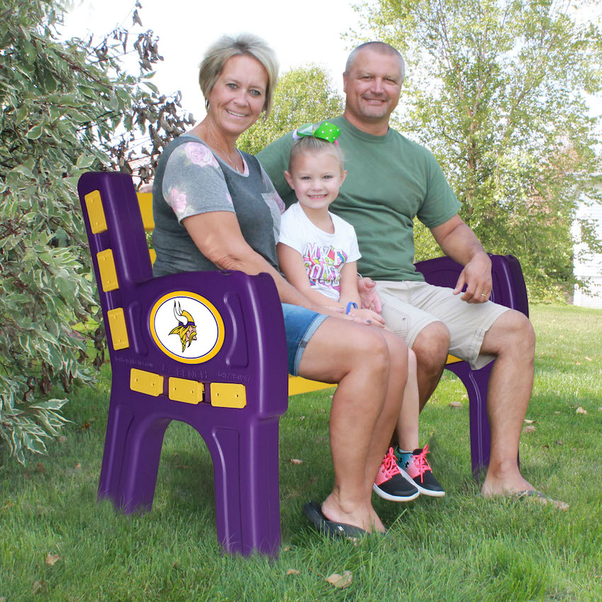 Minnesota Vikings Park Bench