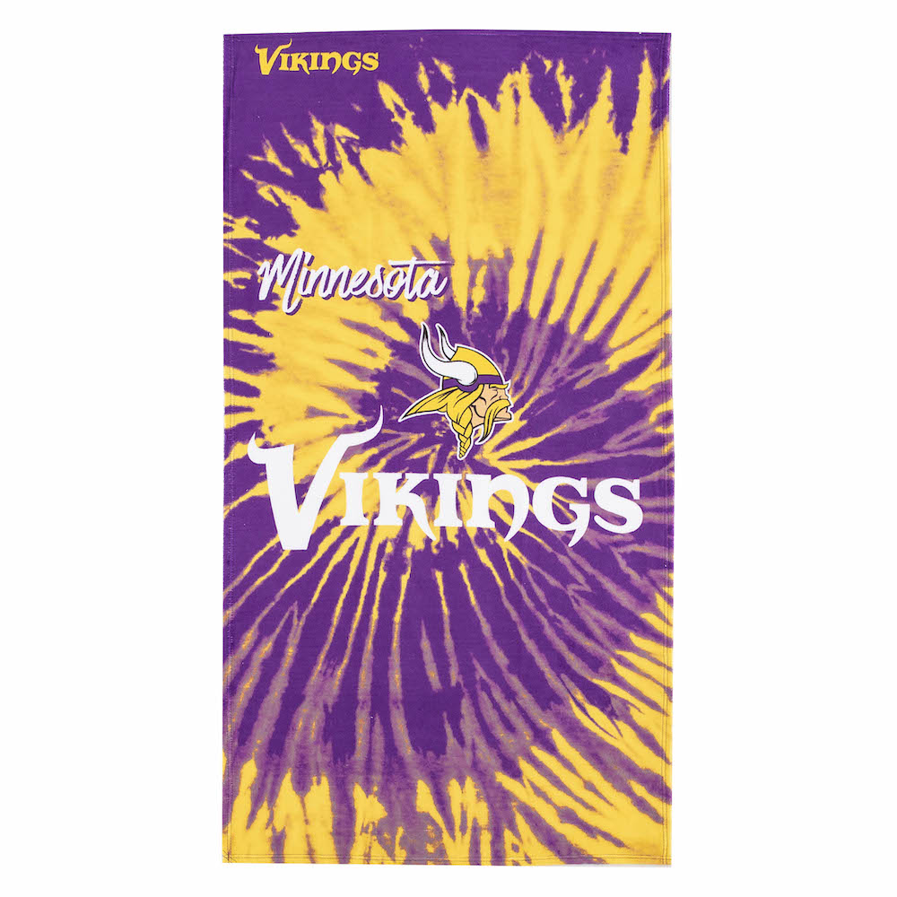 Minnesota Vikings Pyschedelic 30x60 Beach Towel