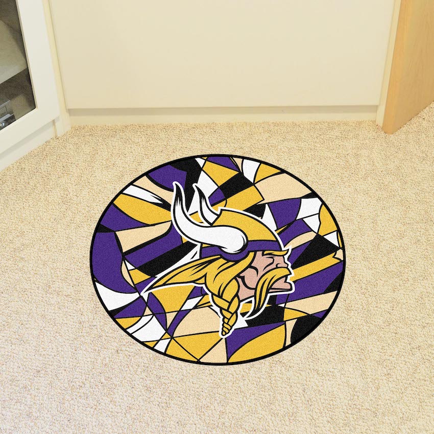 Minnesota Vikings Ball Shaped Area Rugs