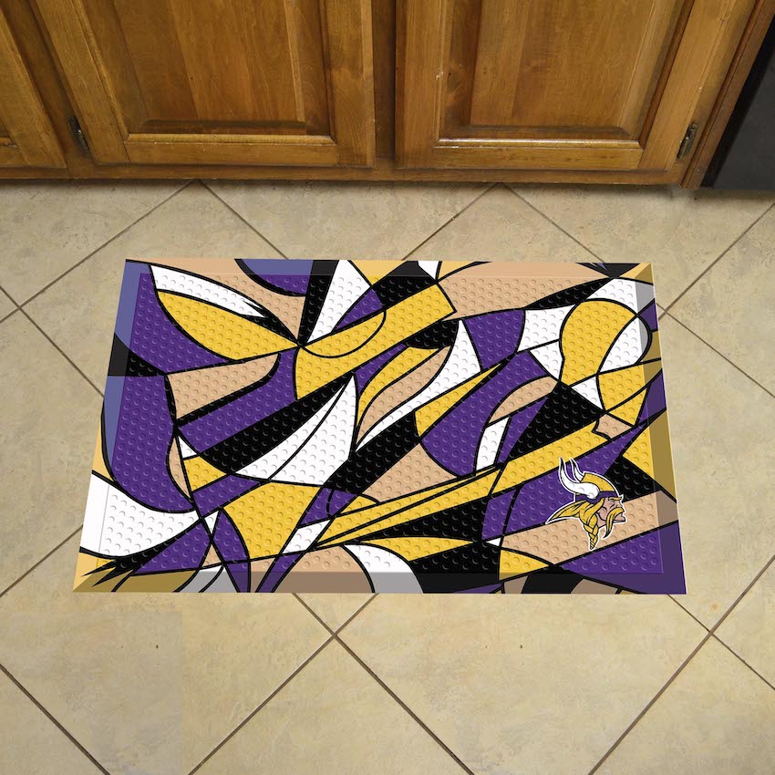 Minnesota Vikings Quick Snap Style SCRAPER Door Mat