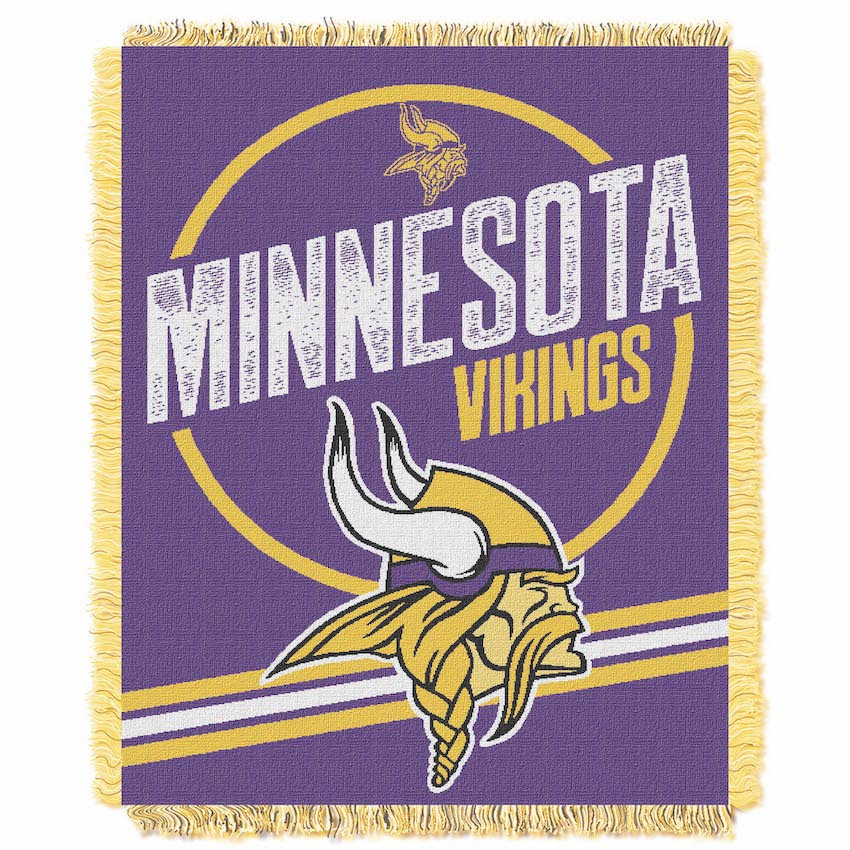 Minnesota Vikings Double Play Tapestry Blanket 48 x 60