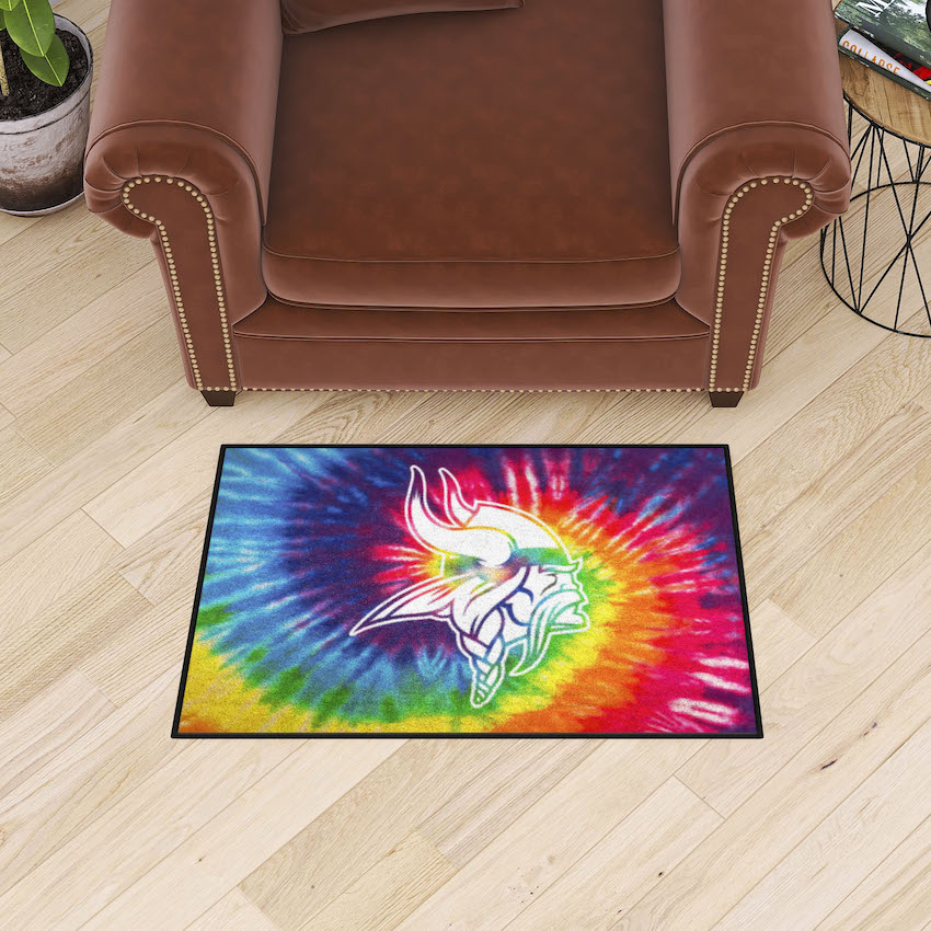 Minnesota Vikings TIE-DIE 20 x 30 Starter Floor Mat