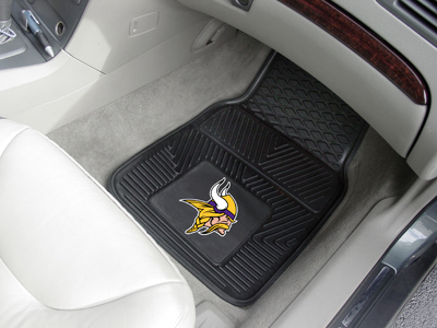 Minnesota Vikings Car Floor Mats 18 x 27 Heavy Duty Vinyl Pair