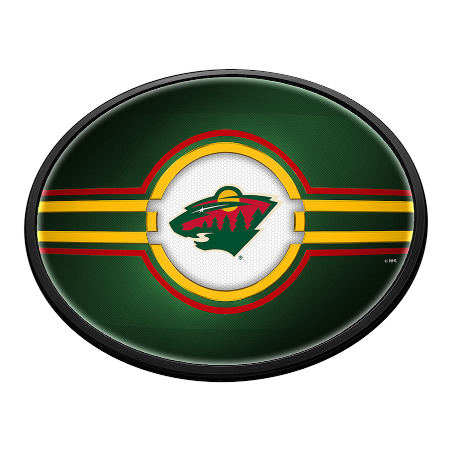 Minnesota Wild Slimline LED Wall Sign ~ OVAL