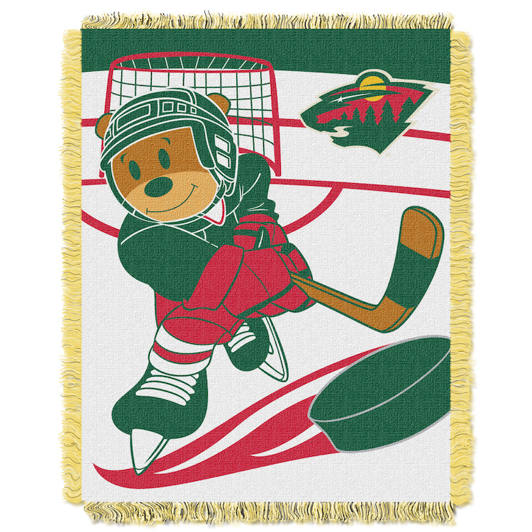 Minnesota Wild Woven Baby Blanket 36 x 48