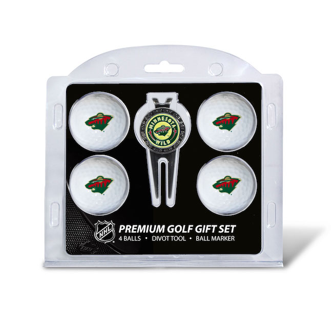 Minnesota Wild 4 Golf Ball and Divot Tool Set