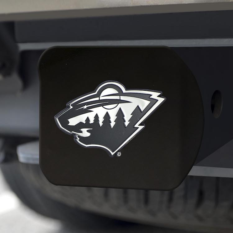 Minnesota Wild BLACK Trailer Hitch Cover