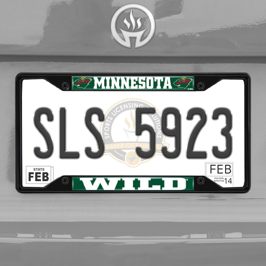 Minnesota Wild Black License Plate Frame