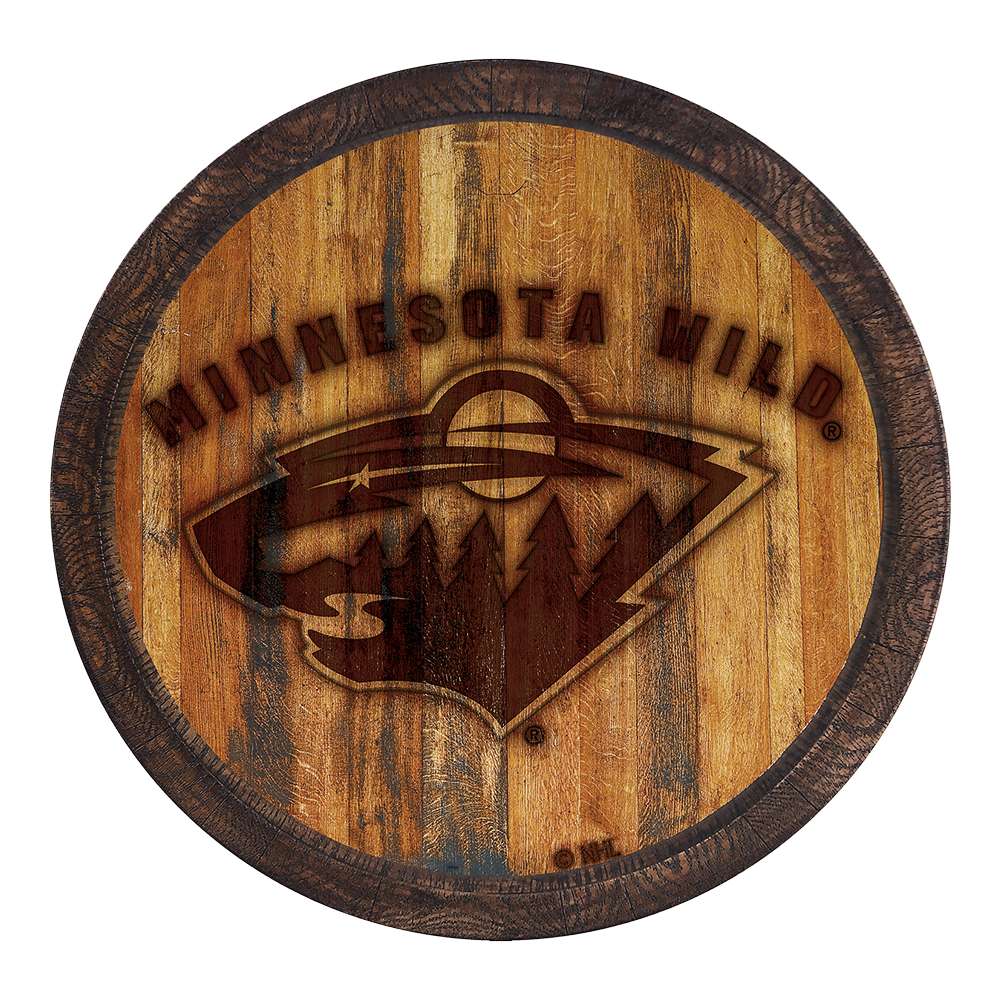 Minnesota Wild Branded FAUX Barrel Top Sign