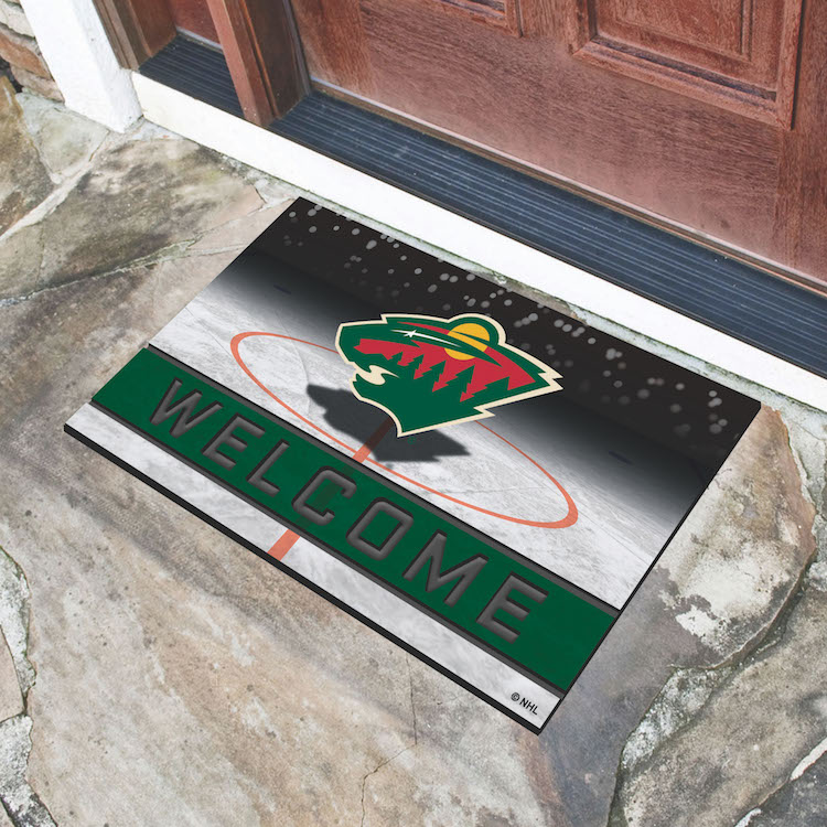 Minnesota Wild Recycled Crumb Rubber Door Mat