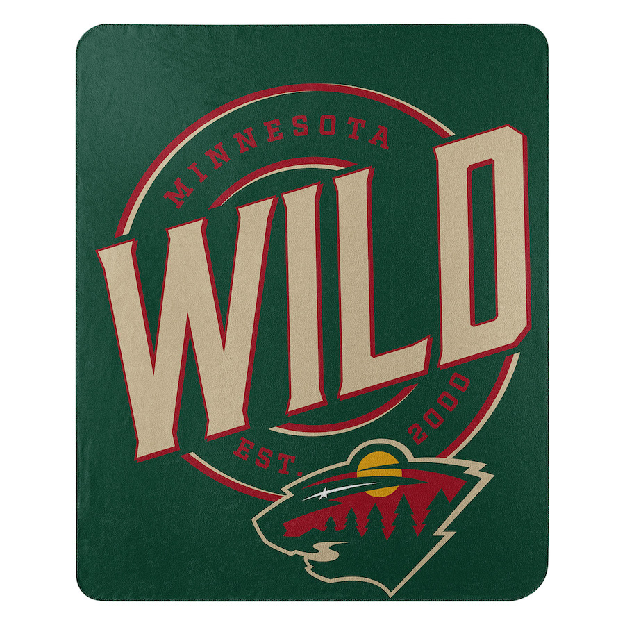 Minnesota Wild Fleece Throw Blanket 50 x 60