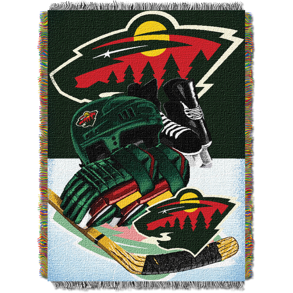 Minnesota Wild Home Ice Advantage Series Tapestry Blanket 48 x 60