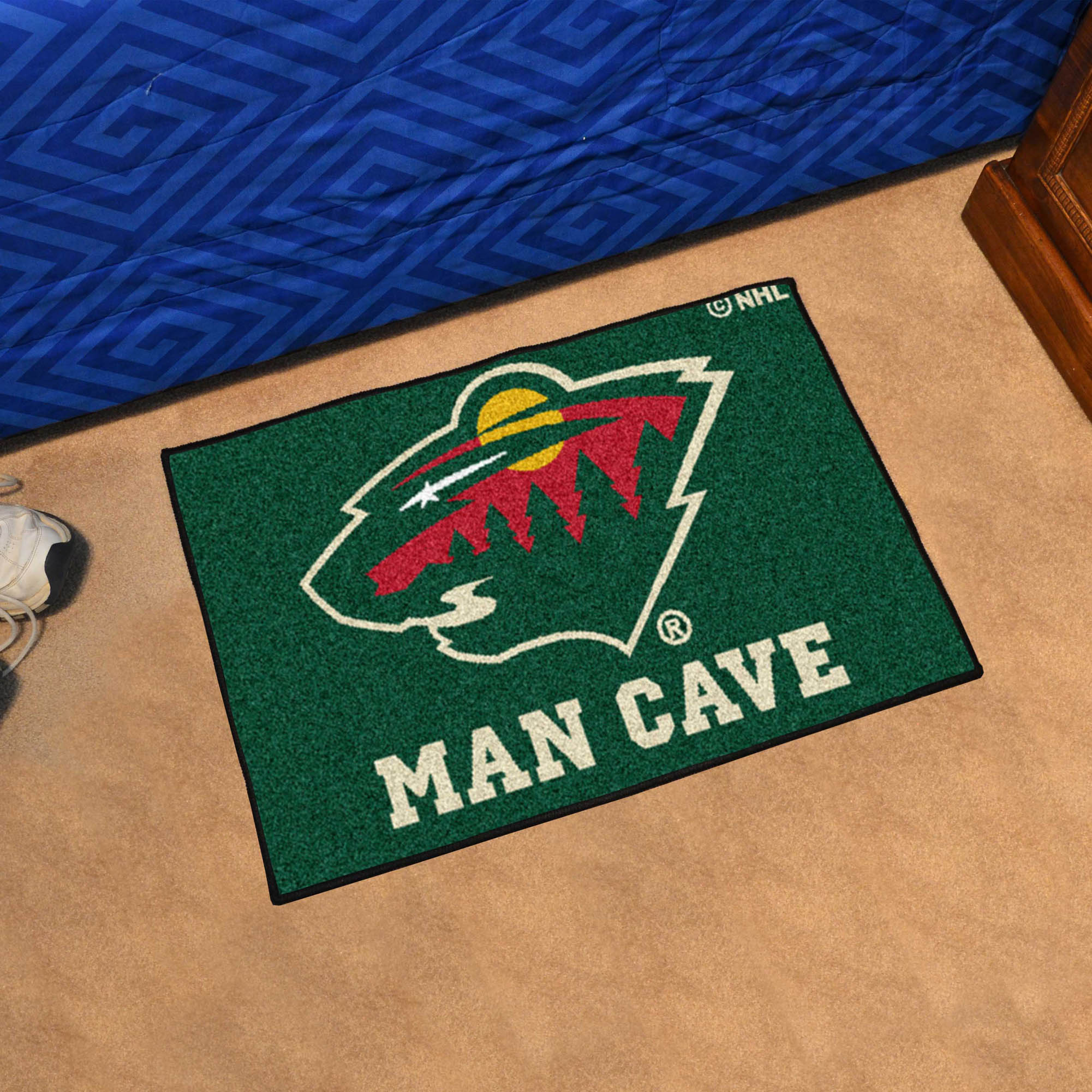 Minnesota Wild MAN CAVE 20 x 30 STARTER Floor Mat