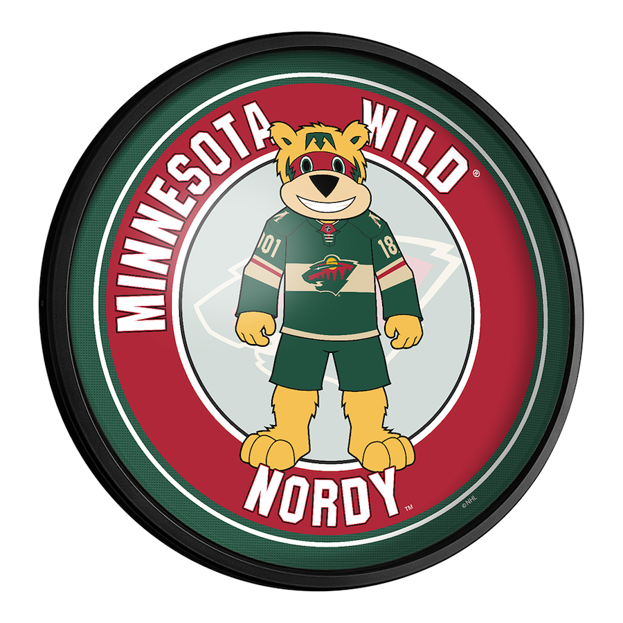 Minnesota Wild MASCOT Slimline LED Wall Sign