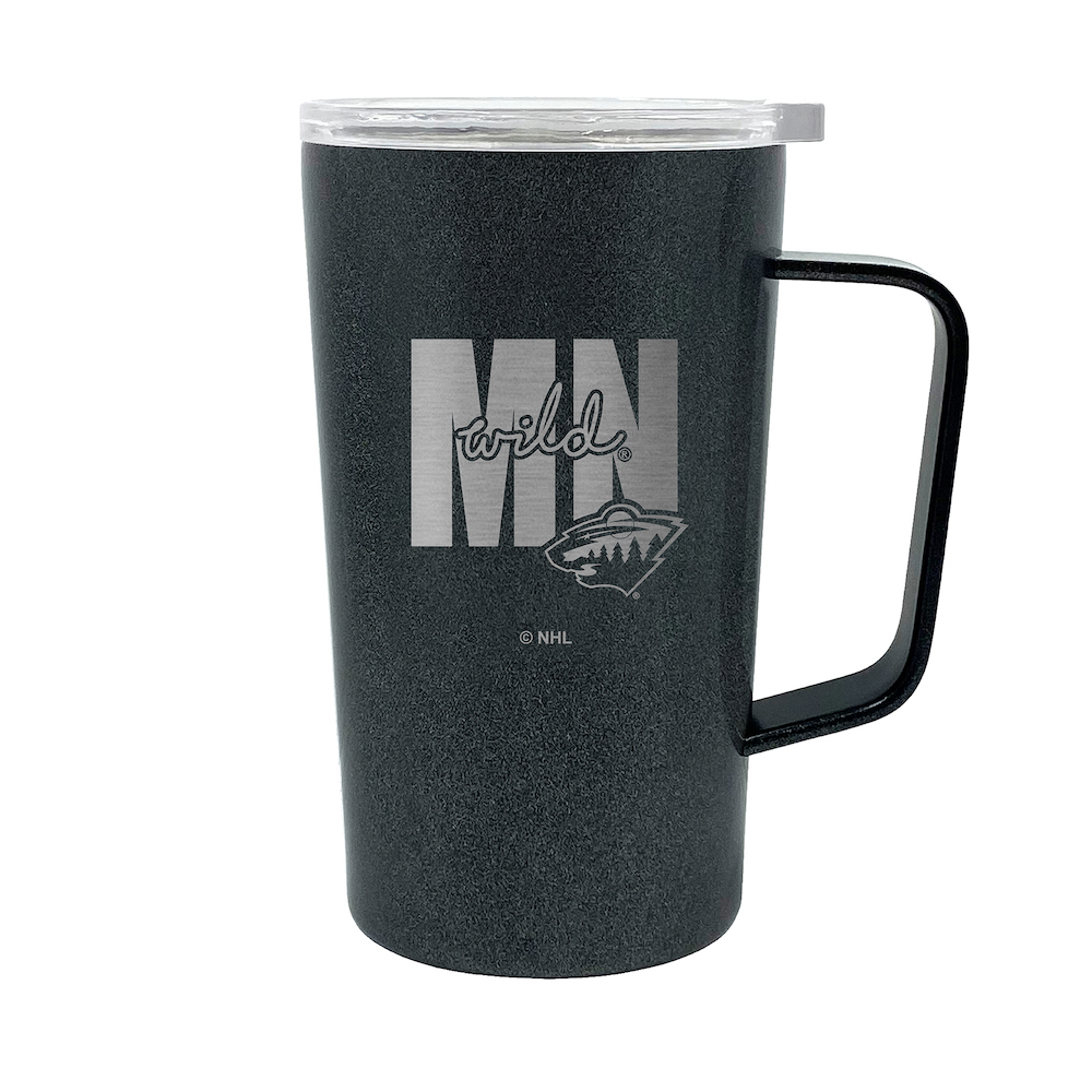 Minnesota Wild 18 oz HUSTLE Travel Mug - ONYX